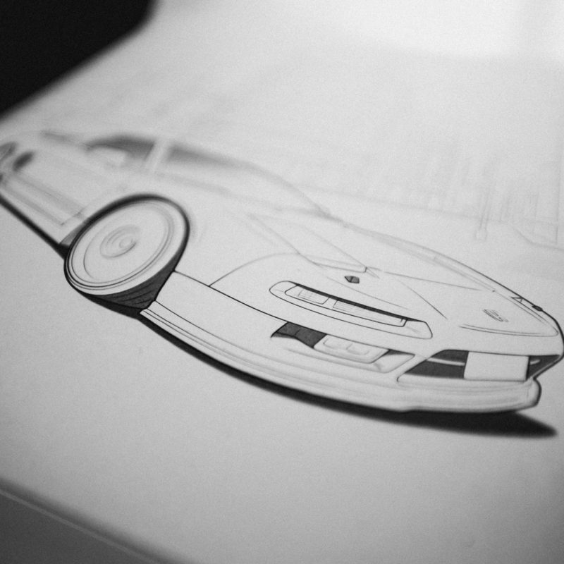 HONDA NSX NA1 coloring page / car coloring book