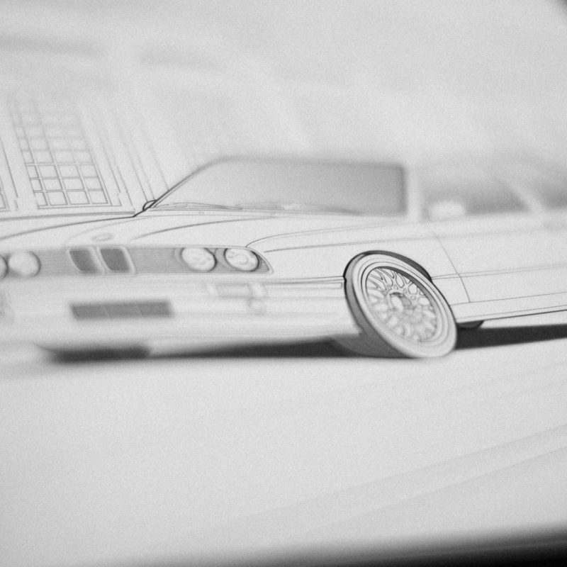 BMW M3 E30 coloring page / car coloring book