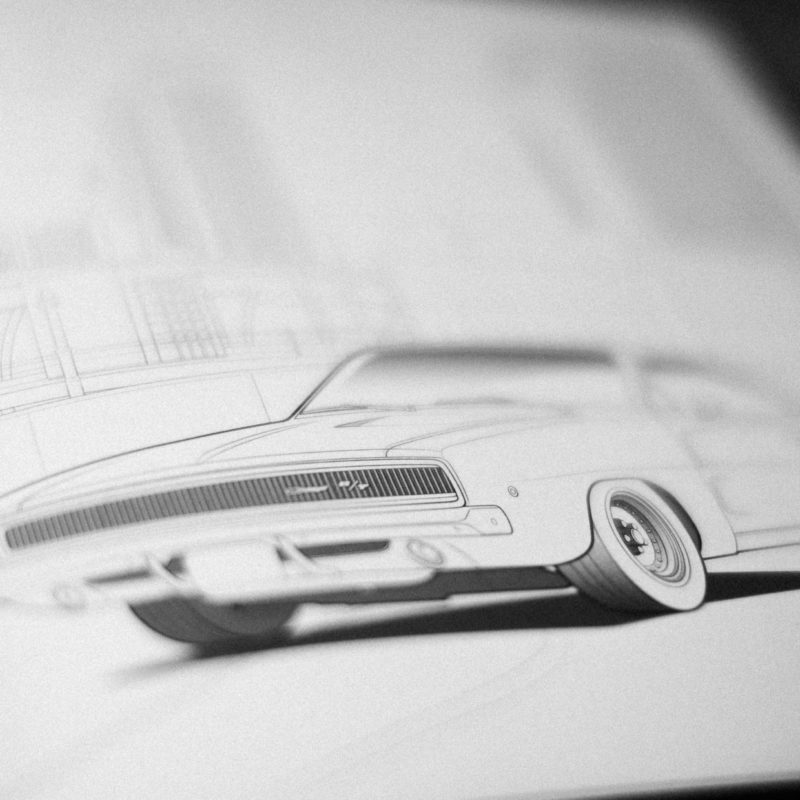 DODGE CHARGER – 1968 coloring page / car coloring book